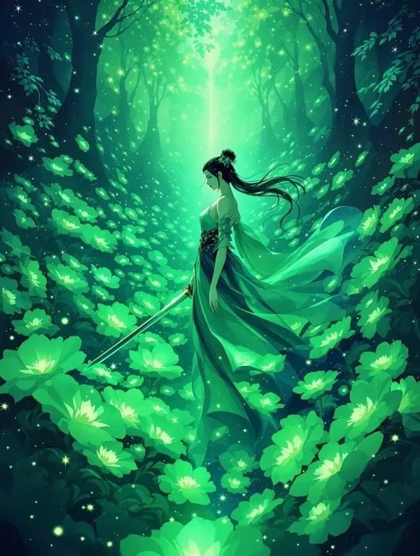 短剧《我的师姐是剑仙》封面海报